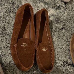 Coach Rich Brown Suede Loafers